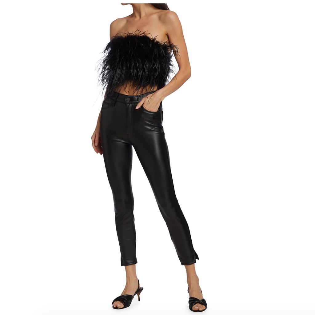 Nwt Lamarque Zaina Feather Bustier Top Size Small $275